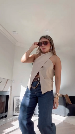 Emma | Cross Halter Top